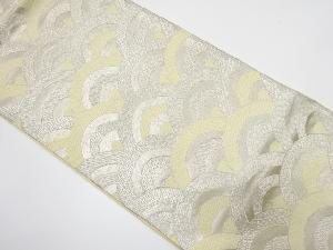 アンティーク　青海波模様織り出し袋帯（材料）